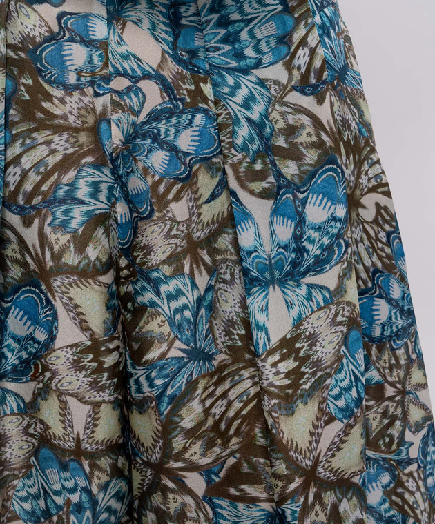 Momoni Штани Aspen із шовку в принт MOPA01902MO зображення 5