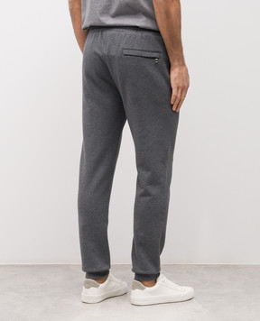 Dolce&Gabbana Сірі меланжеві джогери з нашивкою логотипа GP07TZG7PZT