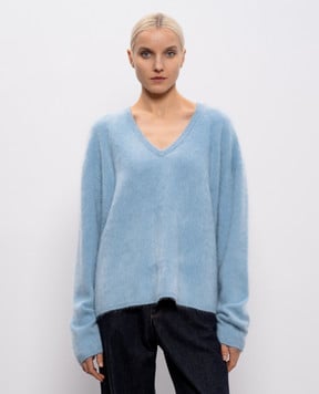 LISA YANG Синий пуловер Margareta из кашемира 2023315