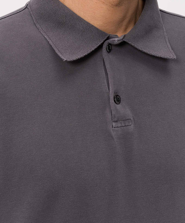 AGOLDE Сіре поло Curren A10523074 зображення 5