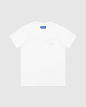 Stefano Ricci Детская футболка с вышивкой логотипа YNH6101510803