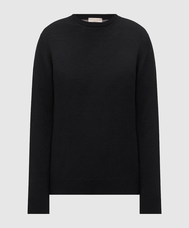 Cashmere&Whiskey Чорний джемпер з вовни MU8121318541R