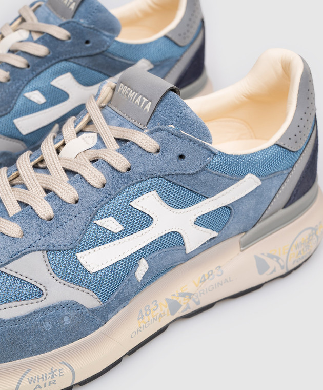 Premiata Сині комбіновані кросівки MICK MICK01 зображення 5
