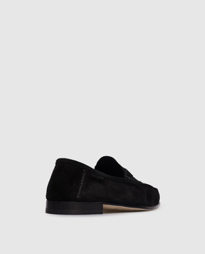 Tom Ford Чорні замшеві лофери з логотипом J1528LCL534N