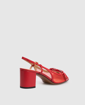 Valentino Червоні шкіряні слінгбеки Valet Du Roi 8W2S0MH9PDY