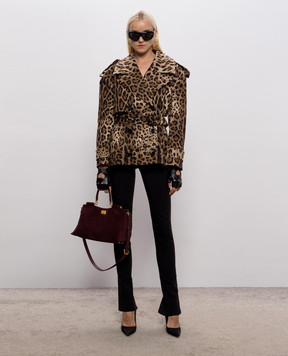 Dolce&Gabbana Коричневая куртка в принт F9U46TFSFN4