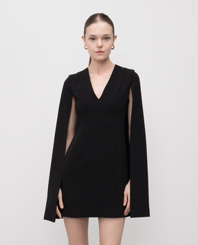 Twinset Чорна сукня міні з логотипом 252TT2402