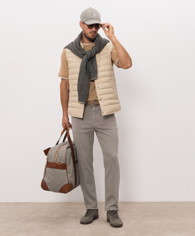 Brunello Cucinelli Джинсы цвета хаки M277PO2090 изображение 2