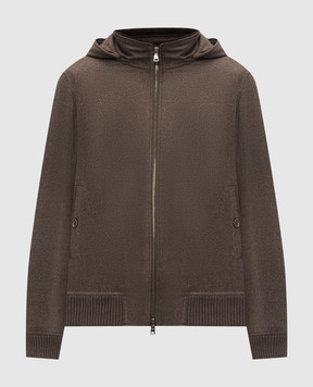 Cashmere&Whiskey Коричнева куртка з вовни і кашеміру 7400855211