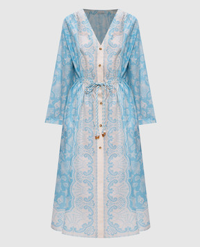 MANTERO 1902 Блакитна сукня Camille з шовком 0228A0159G0879R