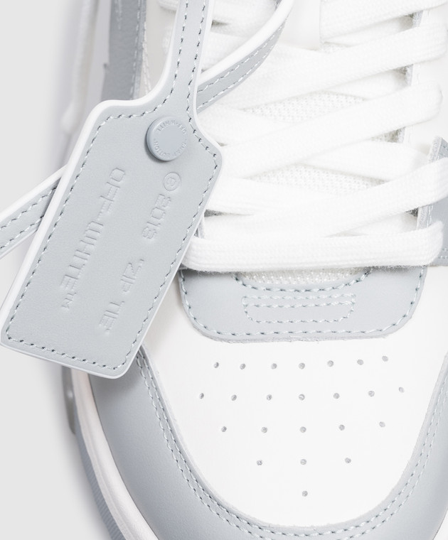 Off-White Шкіряні кросівки Out Of Office з принтом логотипа W259C9L006 зображення 5