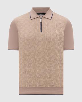 Stefano Ricci Коричневе поло з шовком K212034P31F26190