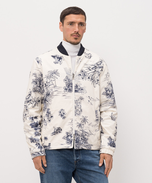 Moncler Двухсторонняя куртка с принтом L10911A00136599GH изображение 4
