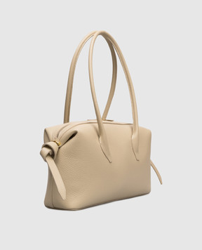 YUZEFI Бежева шкіряна сумка BRIOCHE BRIOCHEDUFFLE