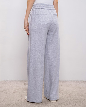 Peserico Серые меланжевые спортивные штаны с лампасами P04241J005667