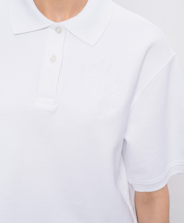 Alexander Wang Біле поло з вишивкою 1CC2261230 зображення 5