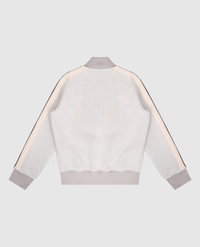 Palm Angels Детский серый бомбер с логотипом PGBD002F25FLE001612