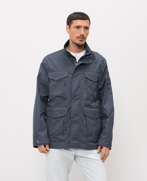 Stone Island Синяя куртка с патчем логотипа L1S154100035S0F01