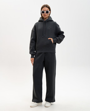 Ami Paris Серые худи с эмблемой Ami De Coeur USW756749