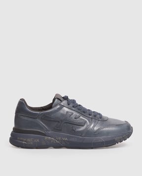 Premiata Синие кожаные кроссовки Mick 1807 MICK1807