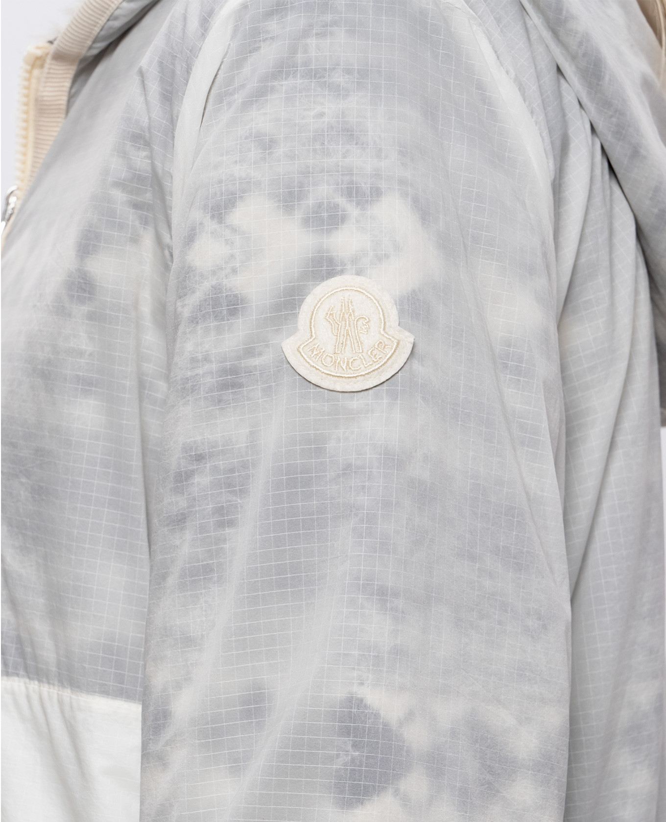 Moncler Двостороння куртка кольору айворі з вовною L20939B00063N0464 зображення 6