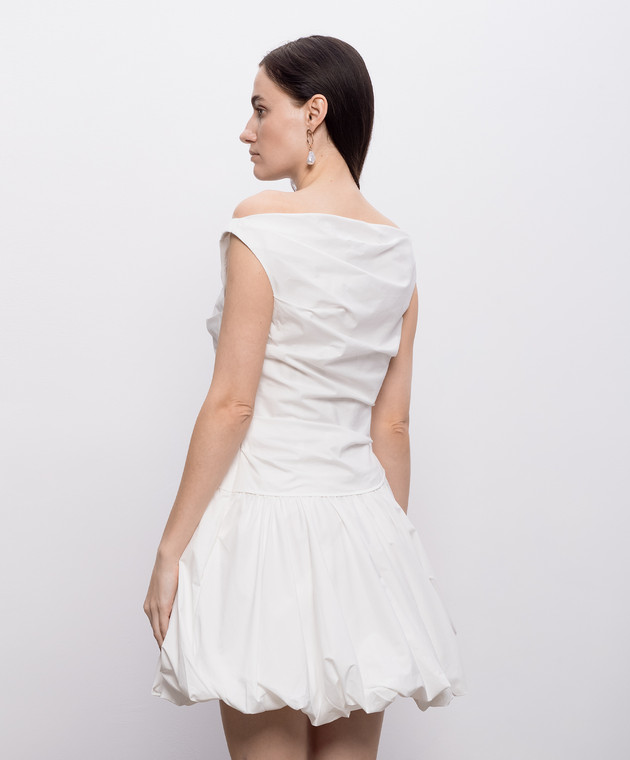 Simkhai Белое платье Salina с драпировкой 2261253T изображение 4