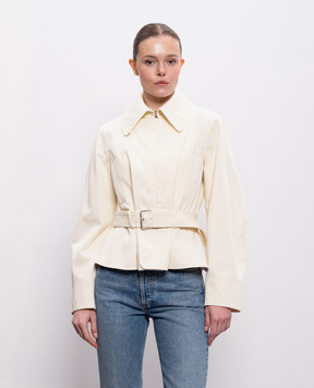 Givenchy Куртка кольору айворі з поясом BW00TX164D