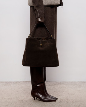 Gianni Chiarini Коричнева замшева сумка FIONA BS12486CMPTY
