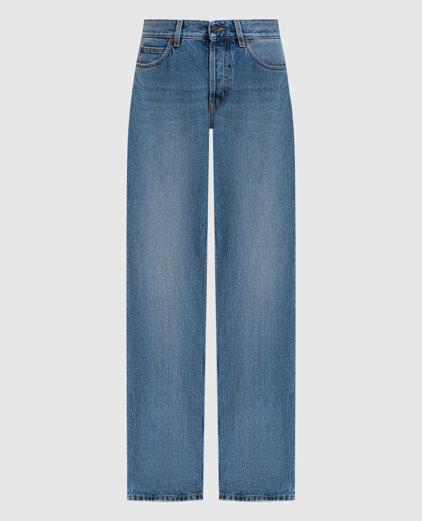 

Голубые джинсы NICO с эффектом потертости, Голубой, Прямые джинсы