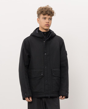 Stone Island Синяя куртка с шерстью L2S154100018S0F24