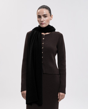 Allude Чорний шарф з кашеміру 26511241