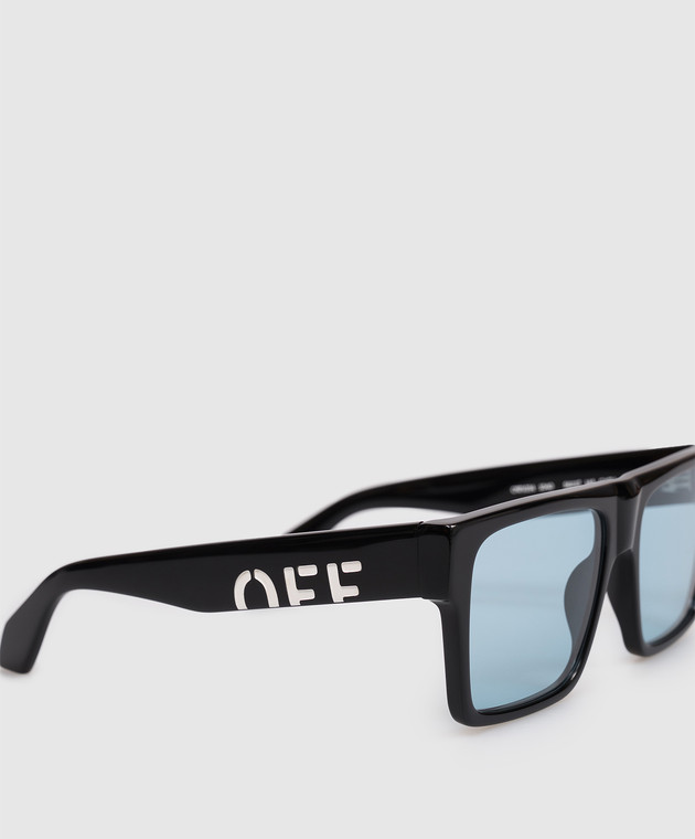 Off-White Черные солнцезащитные очки Casper OW1034104056 изображение 4