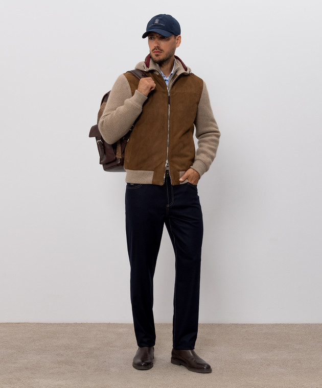 Brunello Cucinelli Бежевий джемпер з кашеміру M2200124 зображення 2