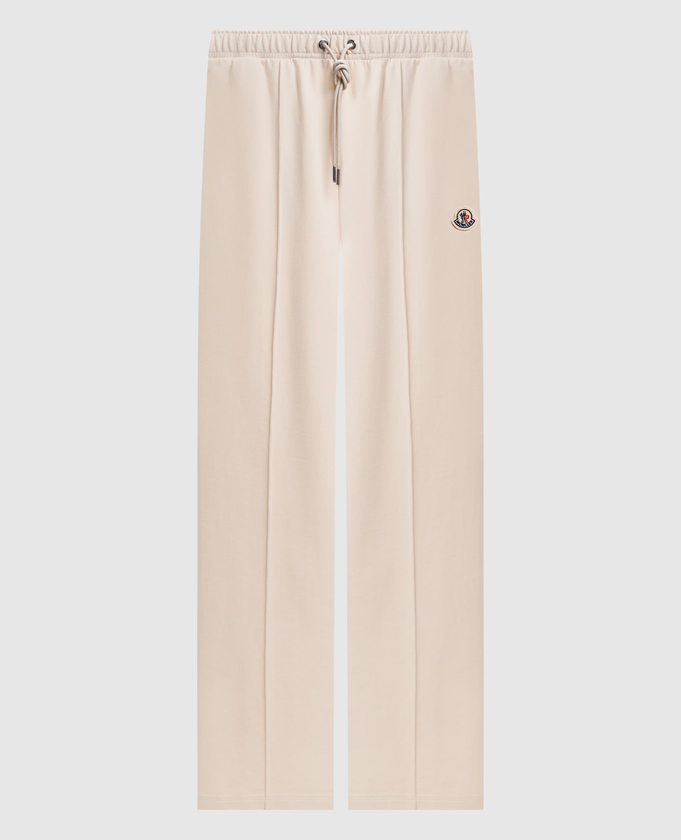 Бежеві спортивні штани з логотипом