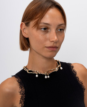 Twinset Чокер-цепь с годовым жемчугом 262TA4020