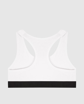 Palm Angels Белый топ с логотипом узором PLA1UWTP04SI