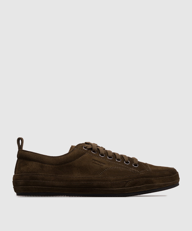 Tom Ford Замшеві кеди кольору хакі J1645LCL123C