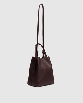 Victoria Beckham Бордовая кожаная сумка Victoria B326AAC007564A