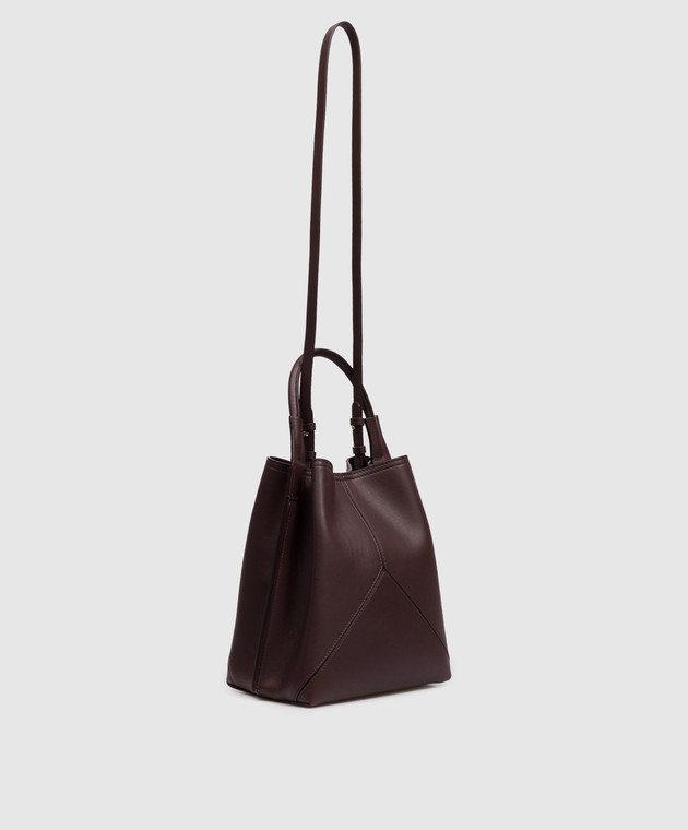 Victoria Beckham Бордова шкіряна сумка Victoria B326AAC007564A зображення 3