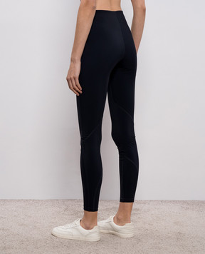 Jil Sander Синие леггинсы с логотипом J40KA0270J20031