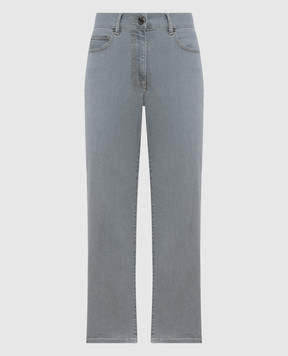 Peserico Сірі джинси з пластиною логотипа A04525L75Q04953