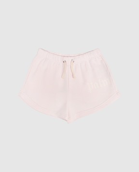 Palm Angels Дитячі рожеві шорти з принтом логотипа PGCI005S26FLE002