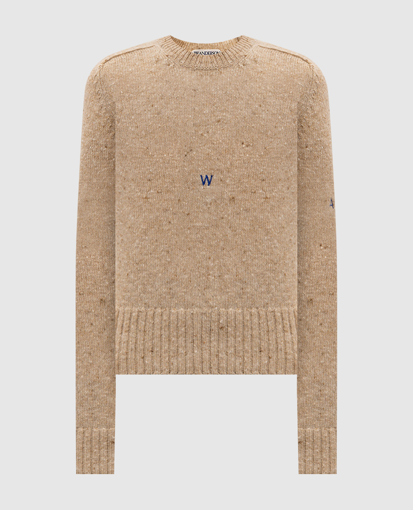 Бежевый свитер из шерсти