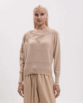 Ermanno Scervino Бежевий джемпер з кашеміру D495M302APPYU