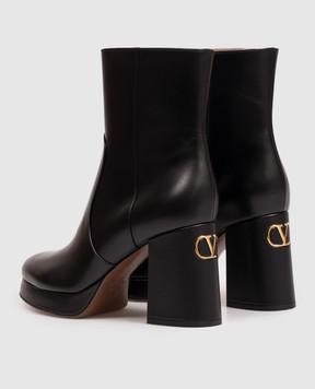 Valentino Черные кожаные ботильоны Fawcette 9W2S0NF1DSH
