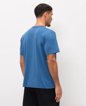 CDLP Синя футболка прямого крою MTO016012101