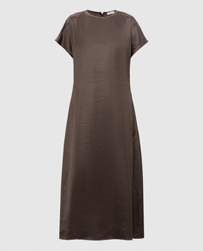 Peserico Коричневое платье миди A0221006638