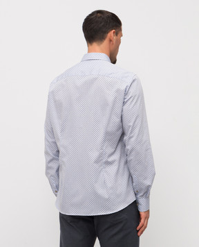 Florentino Голубая рубашка в принт пейсли 225720520810