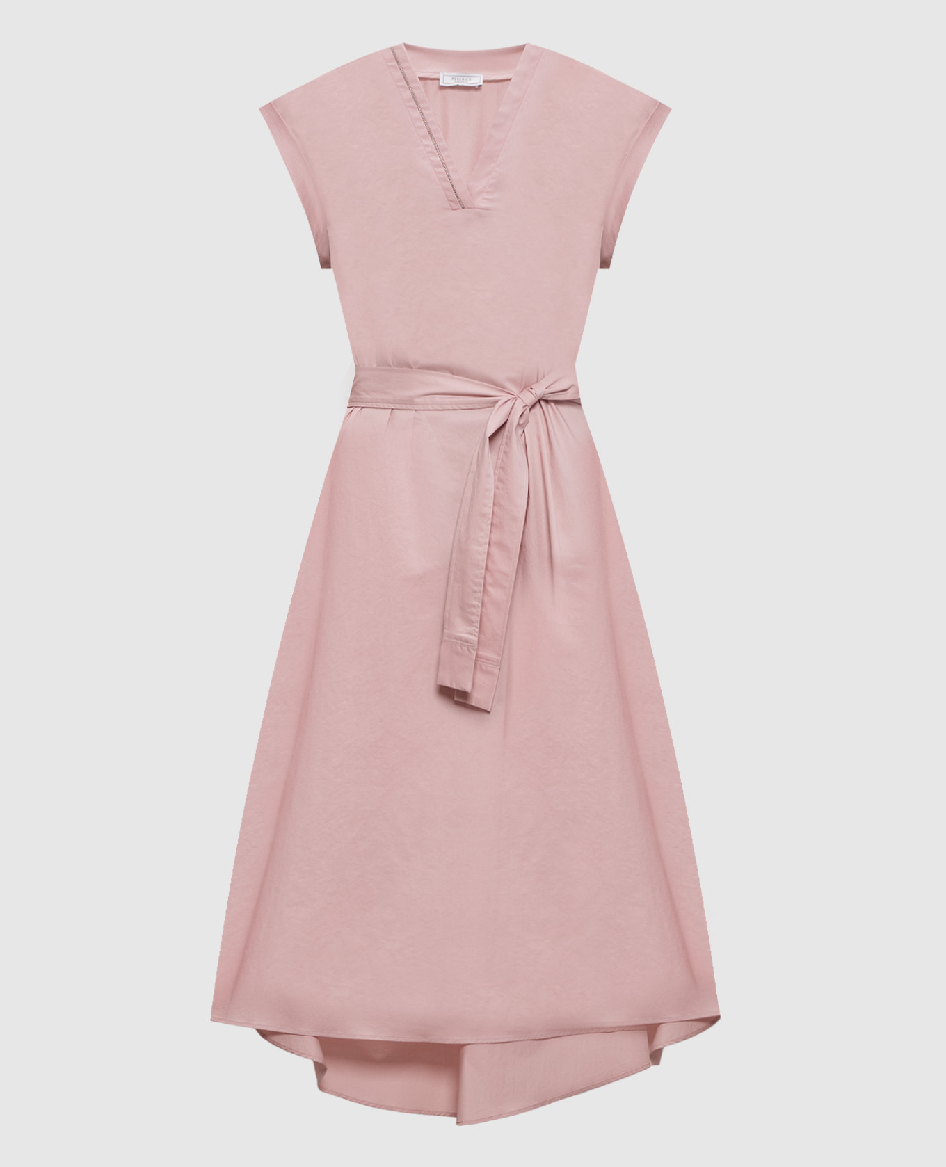 

Розовое платье с цепочкой мониль, Розовый, Повседневные платья