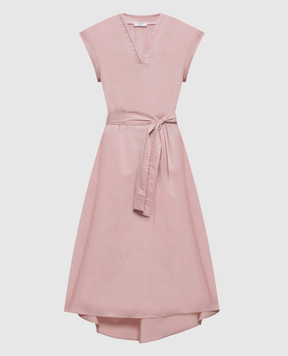 Peserico Рожева сукня з ланцюжком моніль A0272301979
